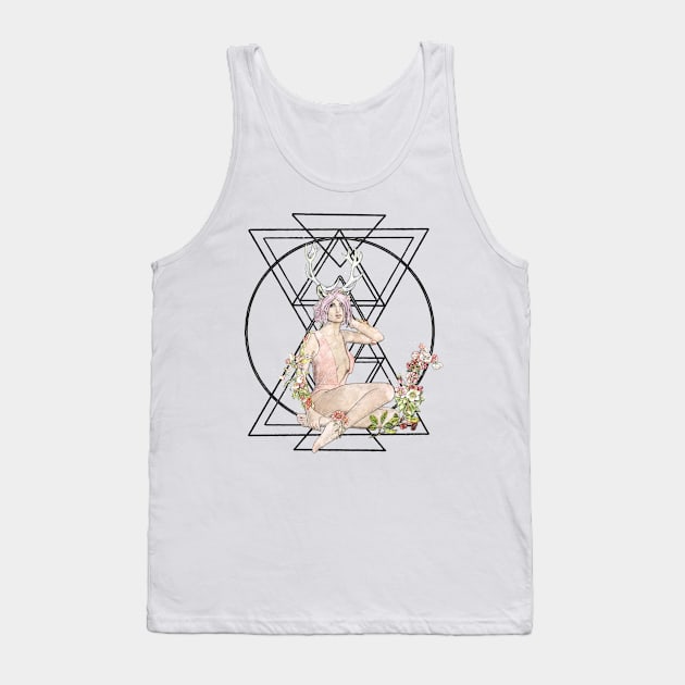 Deer Girl Tank Top by Zanephiri